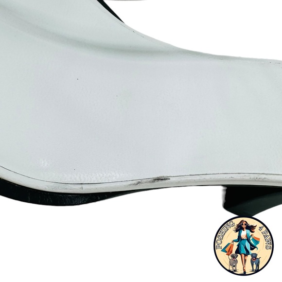 The Row T Bar Leather Square Toe Heel Ankle Strap Sandals in Optic White Size 10 - Picture 12 of 16